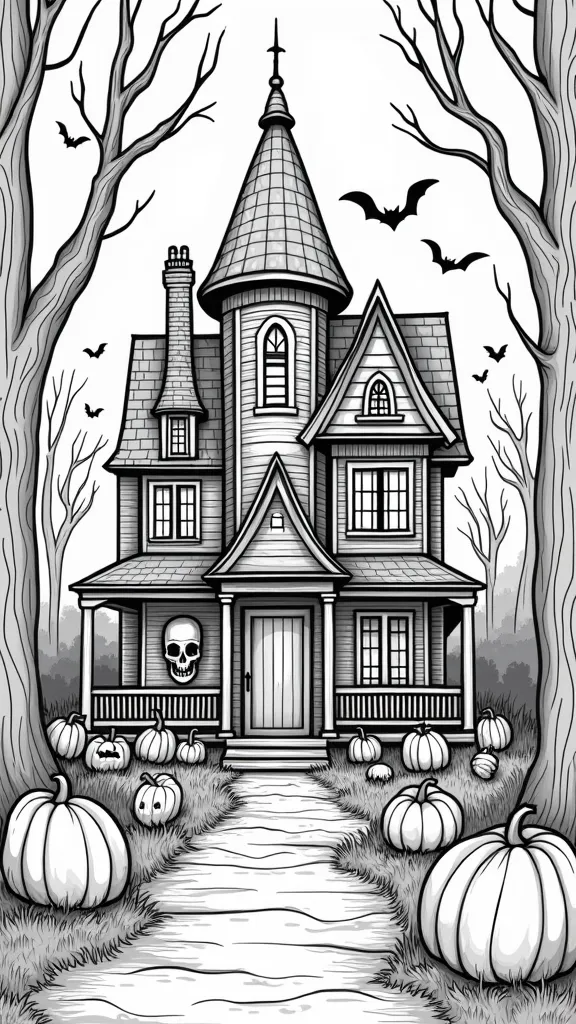 scary coloring pages printable